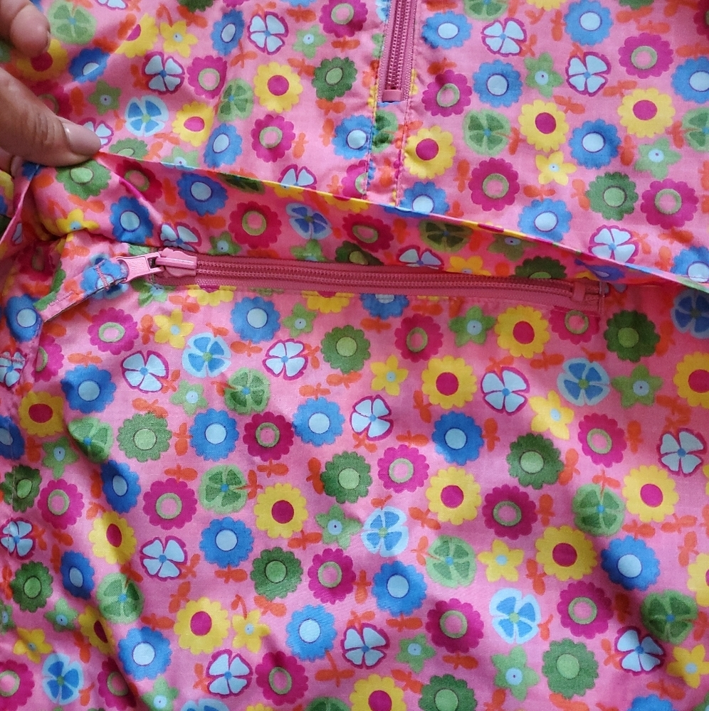 3 for $10 TCP Packable Floral Hooded Windbreaker girls small - Picture 3 of 5